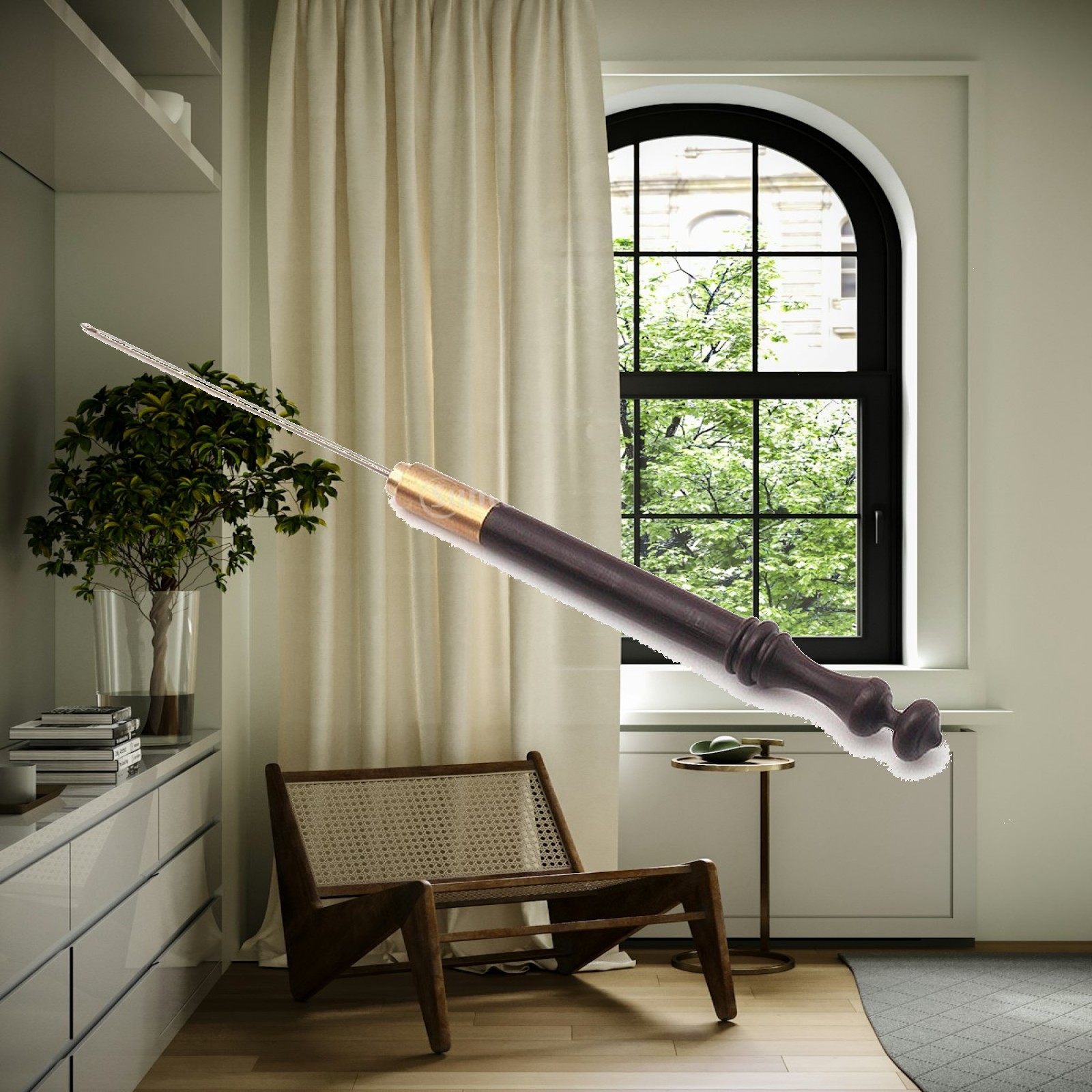 Wooden Crochet Hooks Ergonomic Handle - 인체공학적 디자인의 나무 손잡이가 달린 자수