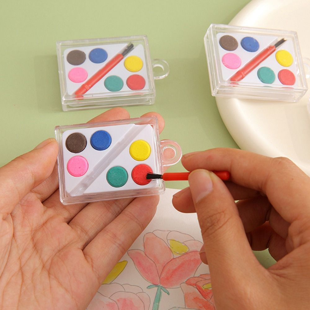고품질 페인팅 브러쉬 수채화 물감 세트 단색 6색 유화 - Watercolor Paint Set Solid Pigment 리뷰 및 가격