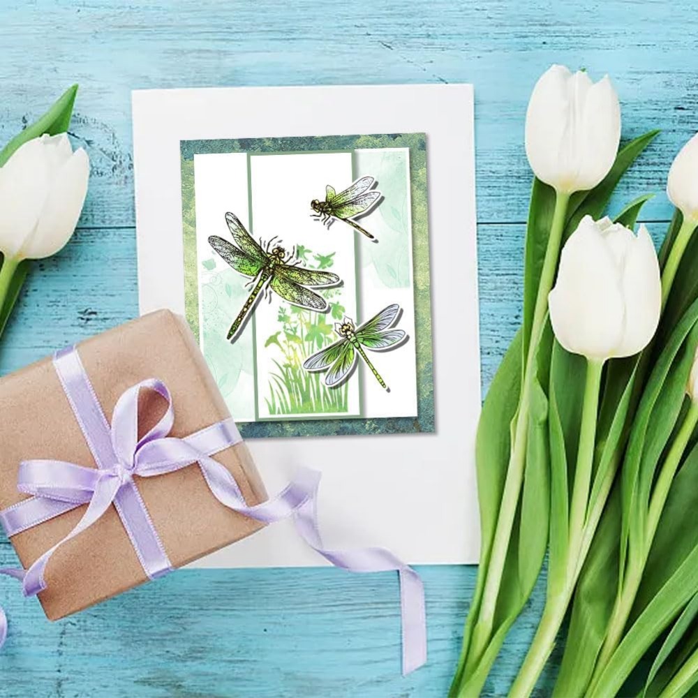 DIY Scrapbooking을위한 잠자리 클리어 스탬 - Clear Silicone Stamps For Card Making 리뷰 및 가격