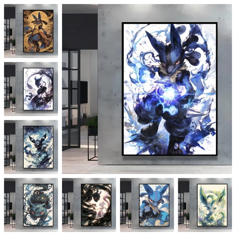 5D 다이아몬드 페인팅 키트, 포켓몬 루카리오 애니메이 - 5D Diamond Painting Kit Full Drill 리뷰 및 가격