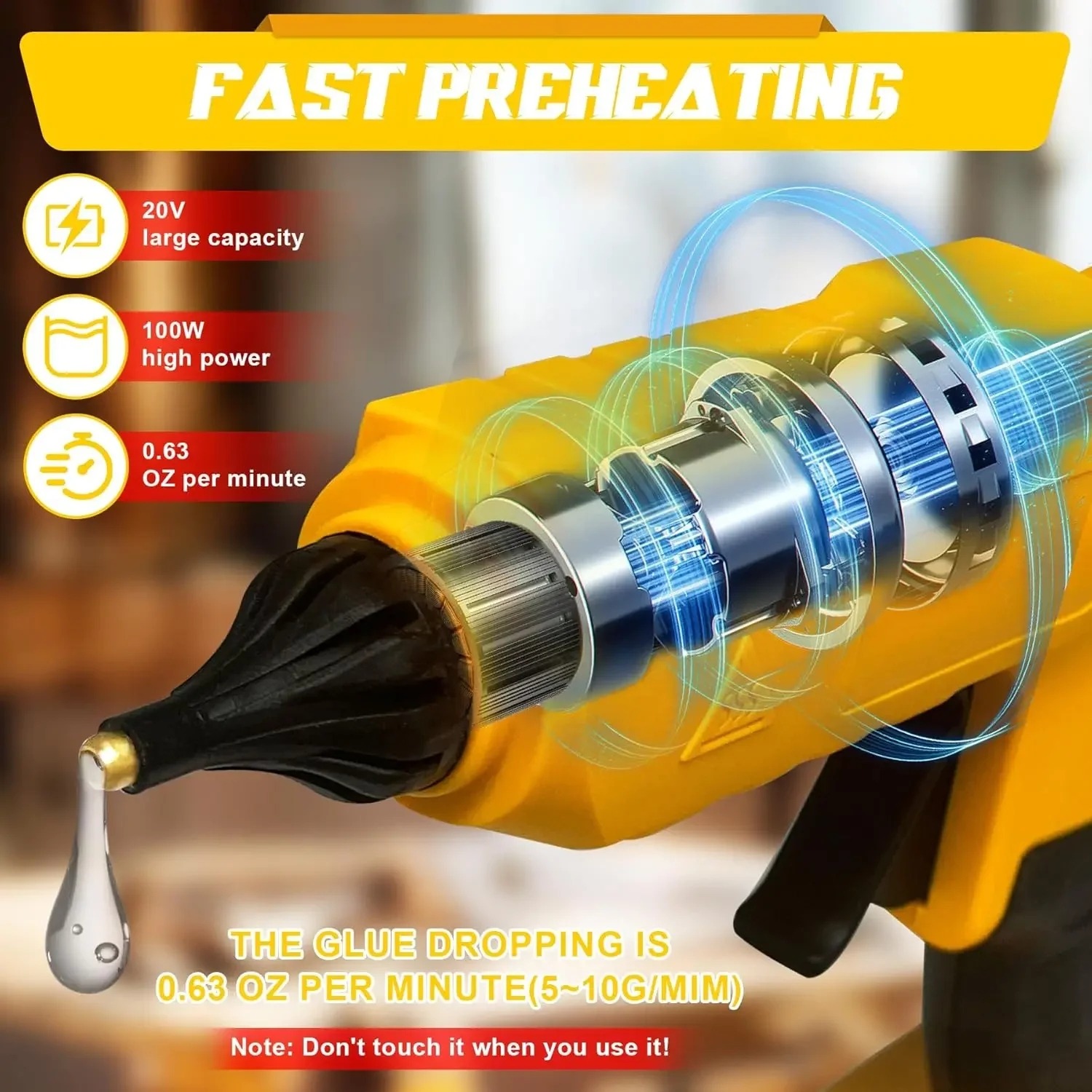 18V 배터리용 무선 전기 핫 글루 건, 핫멜트 용접, - Hot Melt Glue Gun Cordless 리뷰 및 가격